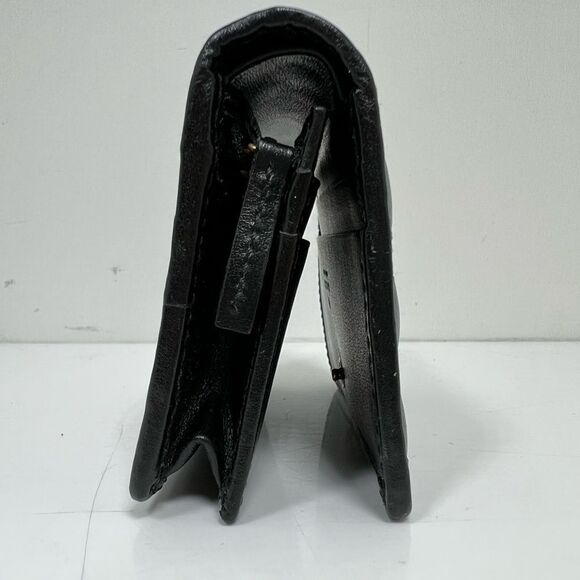 GUCCI GG Marmont Bifold Wallet quilted sherry line black leather without box - Picture 4 of 11